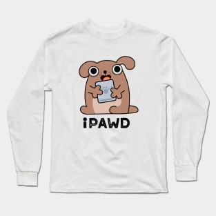 iPawd Cute Doggie Tablet Pun Long Sleeve T-Shirt